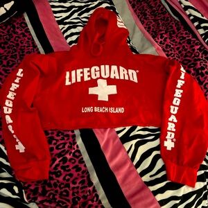 Lifeguard crop hoodie